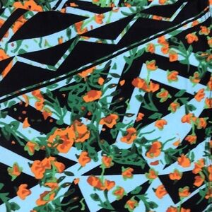 LULAROE LLR TC Patterned Floral Buttery Soft Leggings Tall Curvy